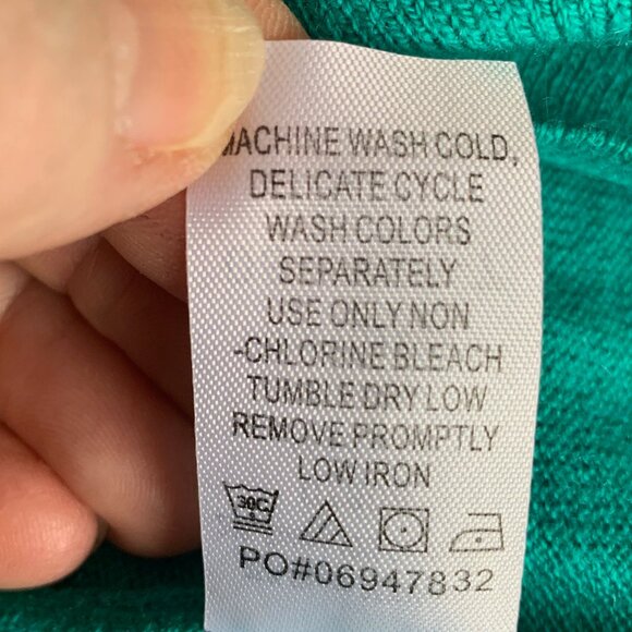 JESSICA LONDON GREEN TURTLENECK RAYON/CASHMERE SWEATER SIZE 18/20 NWT - Picture 7 of 7